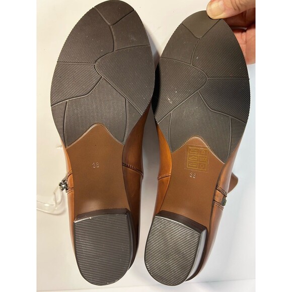 Spring Step Women's Stockholm Leather Ankle Boots Fold-over Cuffs  7.5-8 brown - Picture 10 of 11